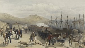 The Railway at Balaklava looking South by William Crimea Simpson